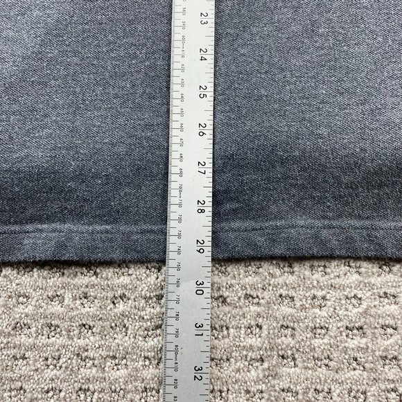 Tommy Hilfiger Polo Shirt Men Large L Gray Casual Golf Embroidered Logo Cotton - Picture 9 of 9